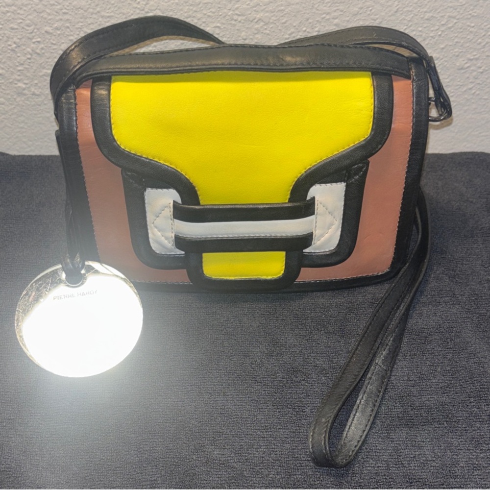 Pierre Hardy Alpha Colorblocked Leather Crossbody Bag